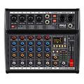 Pyle PMX466 - 6-Channel Audio Mixer w/ Recording Interface - Built-in Multi-FX Processor/AUX Input & MP3 Player 4 XLR I/O Connectors