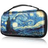 Fintie Carry Case for Nintendo Switch Portable Traveler Storage Carrying Bag Pouch Protective Cover for Nintendo Switch Console Joy-Con with 10 Game Card Slots and Inner Pocket Starry Night