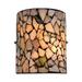 Stained Glass Wall Sconces Natural Stone Mosaic Material Wall Light for Bedroom Corridor