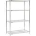 Nexel ESD Wire Shelving Starter - 4 Tier - 72 W x 14 D x 63 H