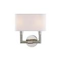 2-Light Wall Sconce 11.5 inches Wide By 12.5 inches High-Polished Nickel Finish Bailey Street Home 116-Bel-2972845