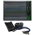 Mackie ProFX22v3 22-Channel 4-Bus Effects Mixer w/ USB ProFX22 v3+Snake Cable