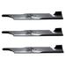RAParts (3) Lawn Mower Blades fits Badboy Fits Exmark 48 Deck Replaces 103-2527