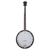 Westwood 5-String Resonator Banjo Bundle: Quality Instrument with Gig Bag Strap Picks | Chrome Steel Rim Laminate Mahogany Back