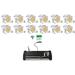 12 Rockville BEST PAR 60 Battery Wash Lights Wireless DMX+384 Channel Controller