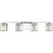 Quoizel Platinum Collection Divine 4-Light 31.5 Bathroom Vanity Light in Polished Chrome