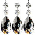 60Pcs Chandelier Crystals Clear Teardrop Crystal Chandelier Pendants Parts Beads Hanging Crystals for Chandeliers(50mm)