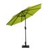 WestinTrends Paolo 9 Ft Outdoor Umbrella with Base Included Market Table Umbrella with 64 Pound Solid Square Concrete Base Lime Green