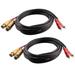 Seismic Audio Pair of Premium 9 Foot Dual XLR Female to Dual RCA Male Patch Cables - SA-DRCXLF9-2Pack