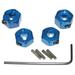 HOT-RACING TE1006SL Blue Aluminum 12mm Wheel Hex 2WD (4)