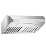 KOBE CHX2236SQB-1 Brillia 36-inch Under Cabinet Range Hood 3-Speed 680 CFM LED Lights Baffle Filters