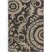 Mark&Day Outdoor Area Rugs 3x5 Nancy Cottage Indoor/Outdoor Medium Black Area Rug (3 7 x 5 7 )