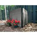 Enclo Lincoln Charcoal Color Outdoor No Dig WoodTek Vinyl Privacy Screen Enclosure for Garbage Bins and Air Conditioners (42in x 42in - 2 panels)