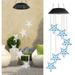 Ledander Color changing wind chime blue star LED portable waterproof outdoor decoration romantic wind chime light