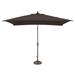 6.6 x 10 ft. Catalina Rectangle Push Button Umbrella - Black