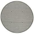 Safavieh SAFAVIEH Outdoor BHS123A Beach House Lt Grey / Charcoal Rug