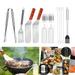 YouLoveIt BBQ Grill Tool Set Stainless Steel Grill Utensil Tools Set Grilling Accessories for Cooking Backyard Barbecue Outdoor Cooking Set