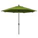 California Umbrella 11 Ft. Octagonal Aluminum Auto Tilt Patio Umbrella W/ Crank Lift & Aluminum Ribs - Bronze Frame / Sunbrella Canvas Macaw Canopy