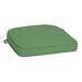 Arden Selections ProFoam Essentials 19 x 20 x 3.5 Inch Rounded Back Outdoor Dining Cushion Moss Green Leala