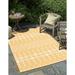 Unique Loom Traliccio Indoor/Outdoor Trellis Rug Yellow/Ivory 9 x 12 2 Rectangle Trellis Modern Perfect For Patio Deck Garage Entryway