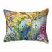 Betsy Drake Interiors Wild Flowers Large Indoor/Outdoor Pillow 16x20