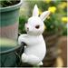 Bunny Statues Garden Decor Fairy Garden Accessories Miniature Figurines Patio Yard Art Sculpture Lawn Ornament Outdoor and Home Decoration Collections Gift (Bunny Statue)