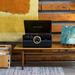 Victrola 6-in-1 Wood Empire Mid Century Modern Bluetooth Record Player with 3-Speed Turntable CD Cassette Player and Radio