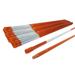 The ROP Shop | Pack of 20 Orange Driveway Markers 48 inches 5/16 inch with Reflectors Heavy Duty