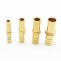 SENRISE 1/2/5 Pcs Metal Brass Straight Hose Connector Garden Hose Fitting for Fuel Gas Water Air Gold 3/8