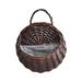 Planter Basket Handmade of Natural Seagrass Round Planter Pots Decor Flower Plants Wall Storage Woven Rope Baskets for Garden Outdoor Indoor Balcony Patio Home Decor