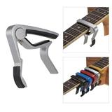 Aluminum Alloy Quick-replaceable Guitar Capo Clamp Single-handed for Acoustic Folk Guitar Bass Ukulele