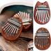 Cheers.US Mini Kalimba Wood Thumb Piano Exquisite Fine Workmanship Musical Instrument Kalimba Finger Piano for Kids Adults Beginners