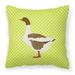 Pomeranian Rogener Goose Green Fabric Decorative Pillow