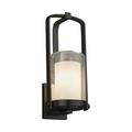 Justice Design Group Fsn-7581W-10-Opal Fusion 1 Light 12-1/2 High Outdoor Wall Sconce -