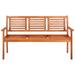 Suzicca 3-Seater Patio Bench 59.1 Solid Eucalyptus Wood