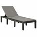 Festnight Sun Lounger with Cushion Anthracite