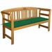 Garden Bench with Cushion 61.8 Solid Acacia Wood