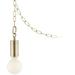 Possini Euro Design Antique Brass Plug-In Swag Chandelier 5 1/2 Wide Modern Milky G25 LED Bulb for Dining Room House Entryway