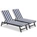 SYNGAR 2PCS Outdoor Chaise Lounge Chair Cushion 75 x 22