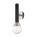 -One Light Wall Sconce in Style-5 inches Wide By 17.5 inches High-Polished Nickel/Black Finish Bailey Street Home 735-Bel-2693074