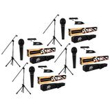 (4) Peavey Pv-Msp1 Complete Microphone Stand Bag & Xlr Cable Stage Package New
