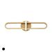 1 Light Led Small Wall Sconce-6 inches H By 24 inches W-Satin Gold Finish Bailey Street Home 79-Bel-4186792