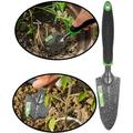 WilFiks Garden Trowel Hand Shovel for Transplanting Weeding and Digging in The Garden Bed Heavy Duty Steel Garden Work Tools Bend Proof Narrow Trowel with Depth Marks and an Ergonomic Handle