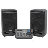 Samson Expedition 8 Bluetooth Church Speakers+Mixer For Church Sound Systems