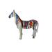 Modern art multicolored horse resin statue - Size: 8 L x 2 W x 8 H.