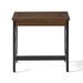 Jean Indoor Farmhouse Acacia Wood End Table Dark Brown and Black