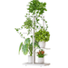 Gemdeck Plant Stand 4 Tiers Indoor Plant Stand Metal Plant Shelf Outdoor White