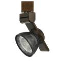 12W Integrated LED Metal Track Fixture with Mesh Head Bronze and Dark Black- Saltoro Sherpi