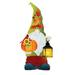 Collections Etc Solar Powered Lighted Fall Gnome Garden Stake