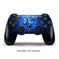 Skin Stickers for Playstation 4 Controller - Vinyl Leather Texture Sticker for DualShock 4 Wireless Game Sixaxis Controllers - Protectors Controller Decal - Blue Explosion